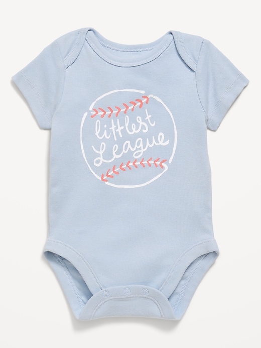 Image number 1 showing, Short-Sleeve Unisex Graphic Bodysuit for Baby