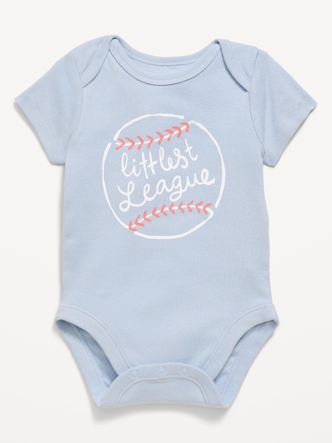 Short-Sleeve Unisex Graphic Bodysuit for Baby