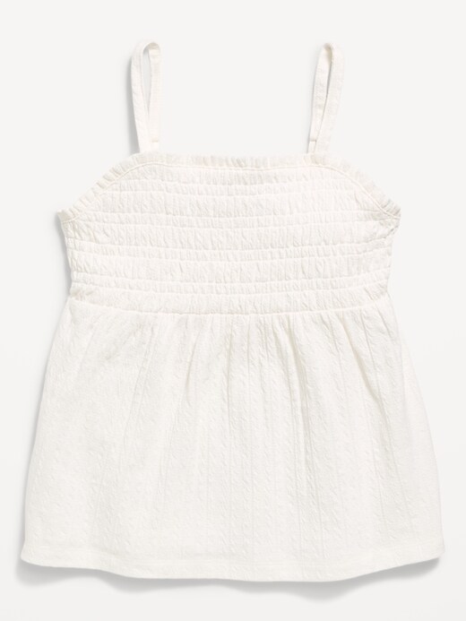 Image number 2 showing, Sleeveless Textured Smocked Top for Girls