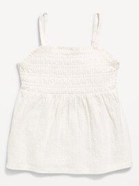Image number 2 showing, Sleeveless Textured Smocked Top for Girls