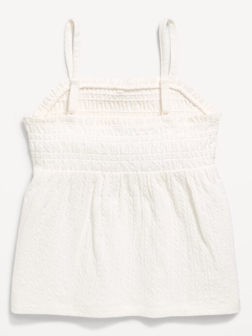 Image number 3 showing, Sleeveless Textured Smocked Top for Girls