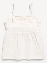 Image number 3 showing, Sleeveless Textured Smocked Top for Girls