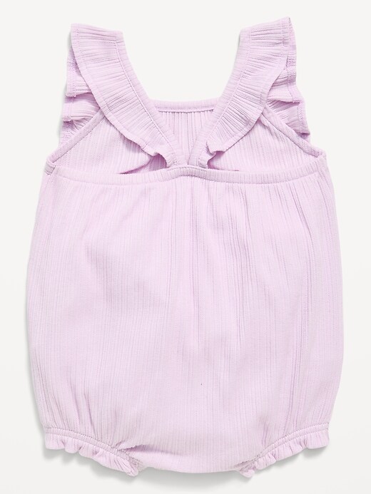 Image number 3 showing, Sleeveless Ruffle-Trim Romper for Baby