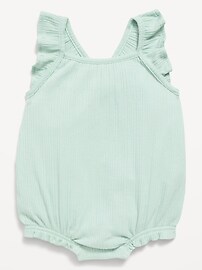 Image number 1 showing, Sleeveless Ruffle-Trim Romper for Baby