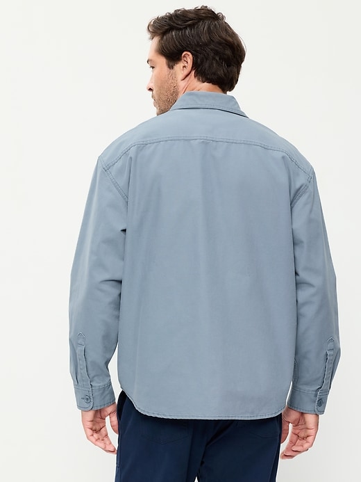 Image number 2 showing, Oversized Canvas Workwear Shirt