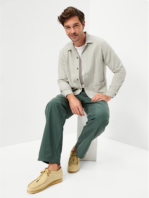 Image number 3 showing, Long-Sleeve Textured Camp Shirt