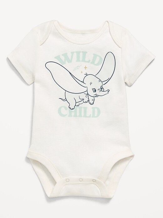 Image number 1 showing, Disney© Dumbo Short-Sleeve Graphic Bodysuit for Baby