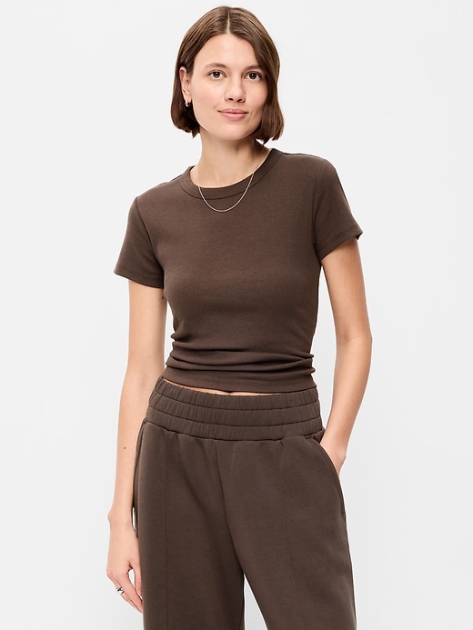 Image number 1 showing, Snug Crop T-Shirt