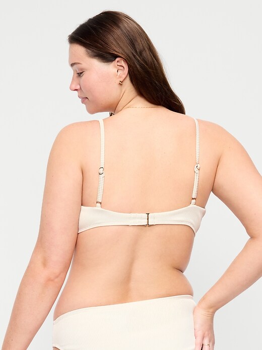 L'image numéro 6 présente Haut de bikini côtelé