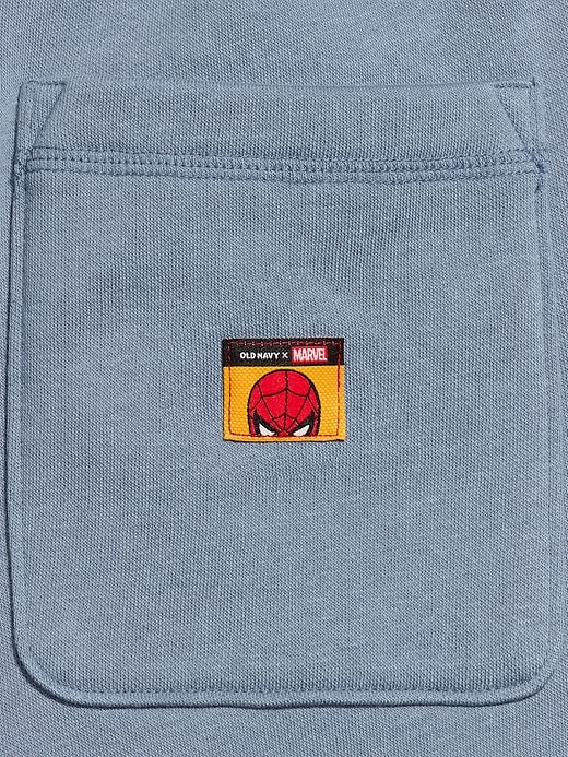 Image number 3 showing, Old Navy x Marvel Spider-Man Baggy Sweat Shorts -- 10-inch inseam for Men