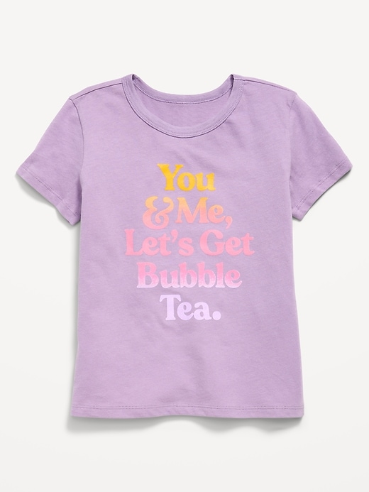 Image number 1 showing, Short-Sleeve Graphic T-Shirt for Girls