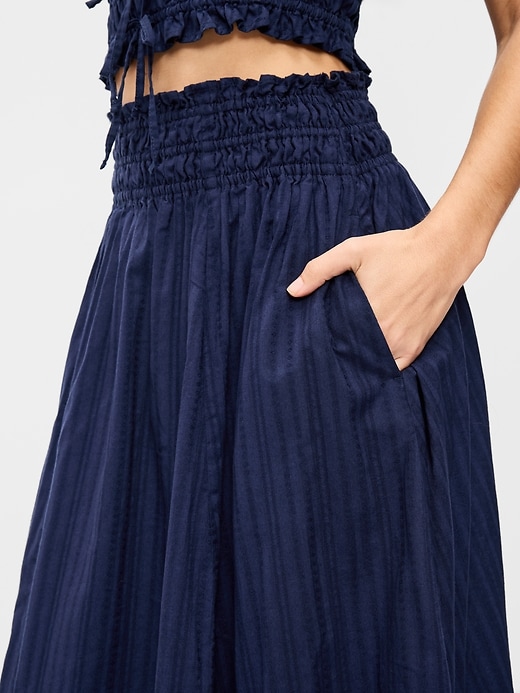 Image number 4 showing, Smocked-Waist Midi Skirt