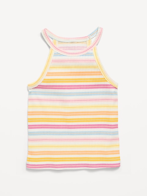 CAMISOLE BAIN DE SOLEIL AJUSTÉE EN TISSU CÔTELÉ À LOGO POUR TOUTE-PETITE