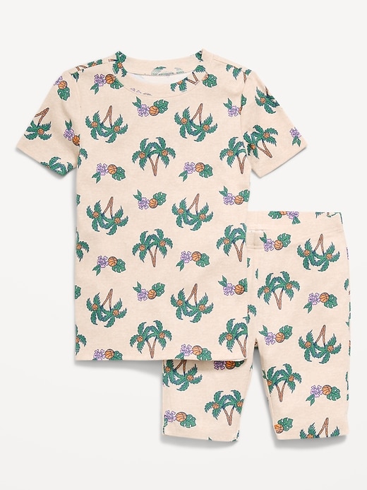 L'image numéro 1 présente Pyjama ajusté à imprimé unisexe pour enfant