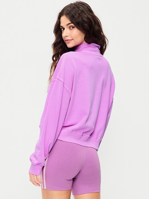 Image number 2 showing, SoComfy Oversized Logo Half-Zip Sweatshirt