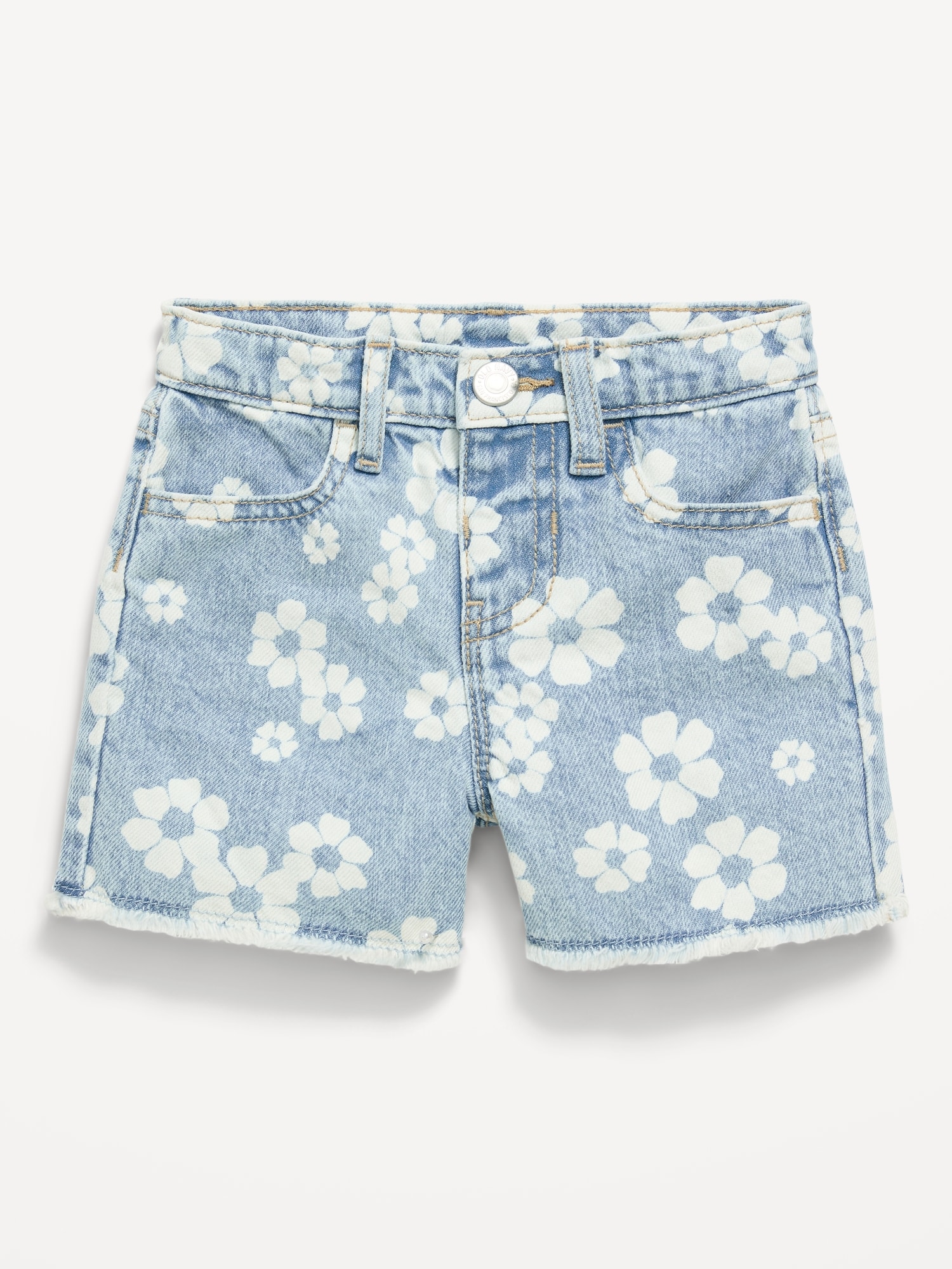 Ripped Frayed-Hem Jean Shorts for Toddler Girls