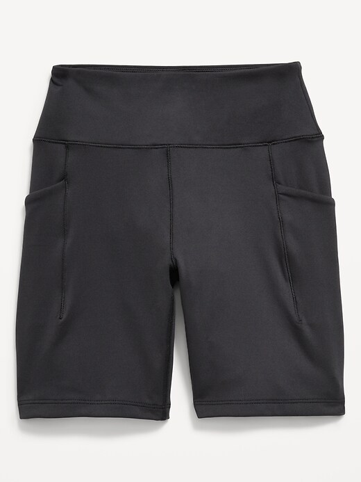 Image number 4 showing, High-Waisted StudioSmooth Biker Shorts for Girls