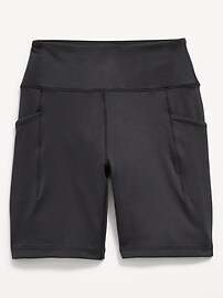 Image number 4 showing, High-Waisted StudioSmooth Biker Shorts for Girls