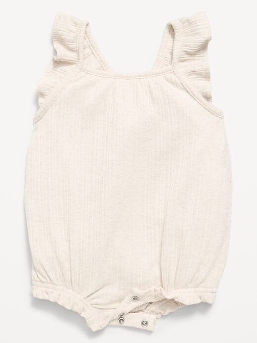 Image number 2 showing, Sleeveless Ruffle-Trim Romper for Baby