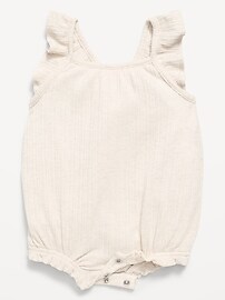 Image number 2 showing, Sleeveless Ruffle-Trim Romper for Baby