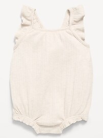 Image number 1 showing, Sleeveless Ruffle-Trim Romper for Baby