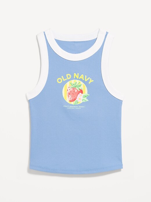 Image number 1 showing, Snug Ribbed Crop Tank Top