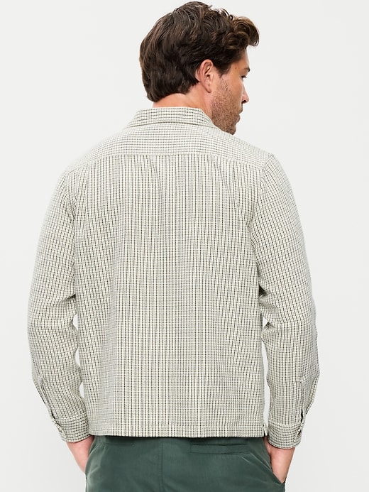 Image number 2 showing, Long-Sleeve Textured Camp Shirt