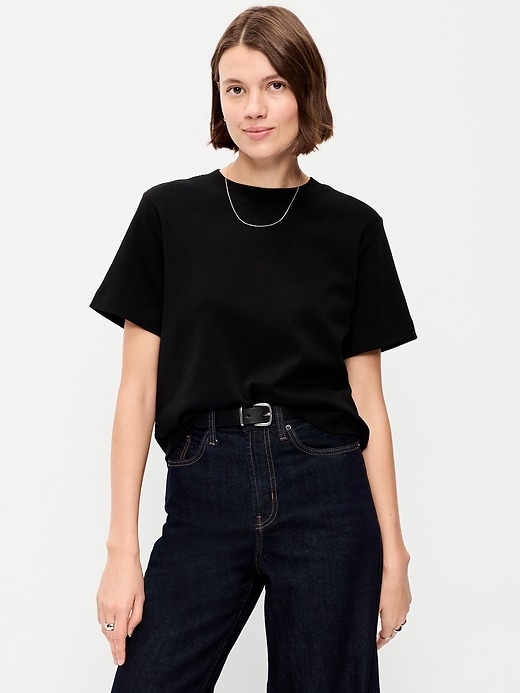 Image number 1 showing, Relaxed Heavyweight Crew-Neck T-Shirt