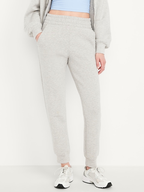 High-Waisted Bounce Fleece Jogger Sweatpants