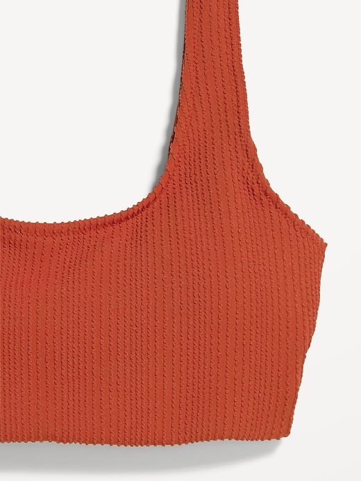 Image number 3 showing, Ribbed Scoop-Neck Swim Top