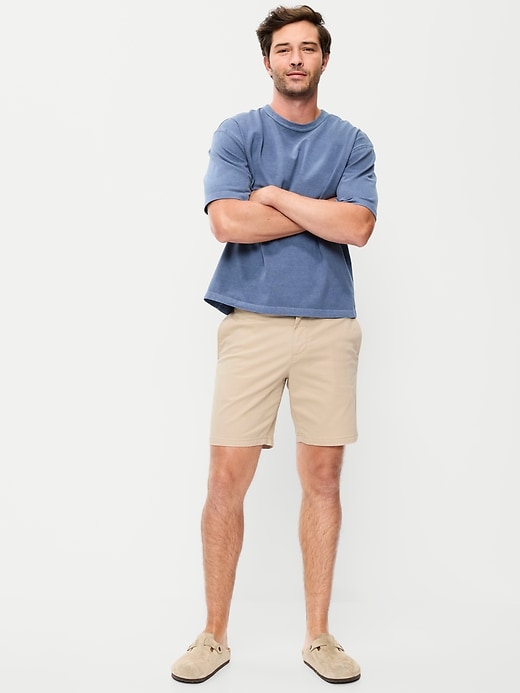 Image number 1 showing, Slim Built-In Flex Rotation Chino Shorts -- 8-inch inseam