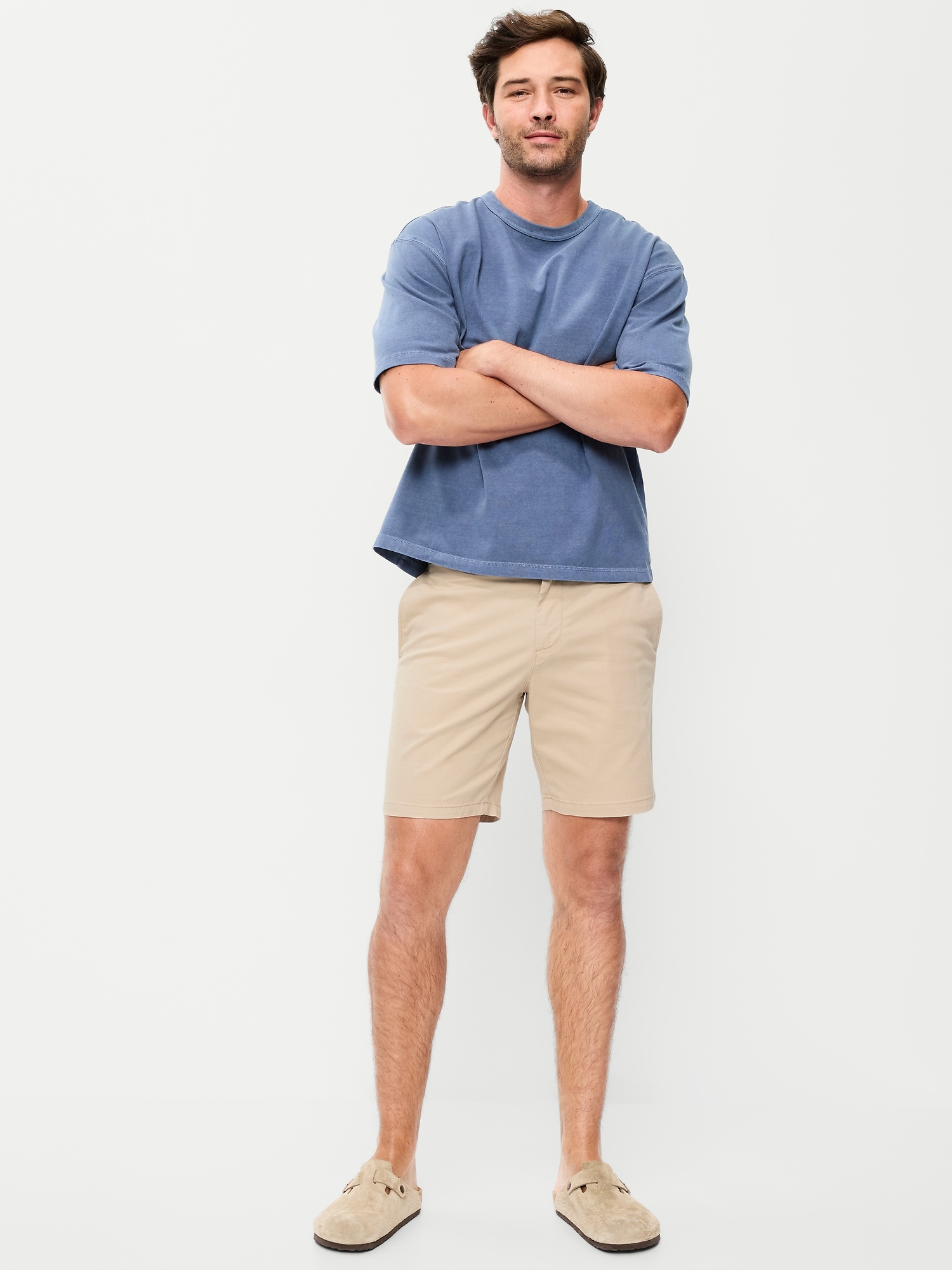 Slim Built-In Flex Rotation Chino Shorts - 8-inch inseam