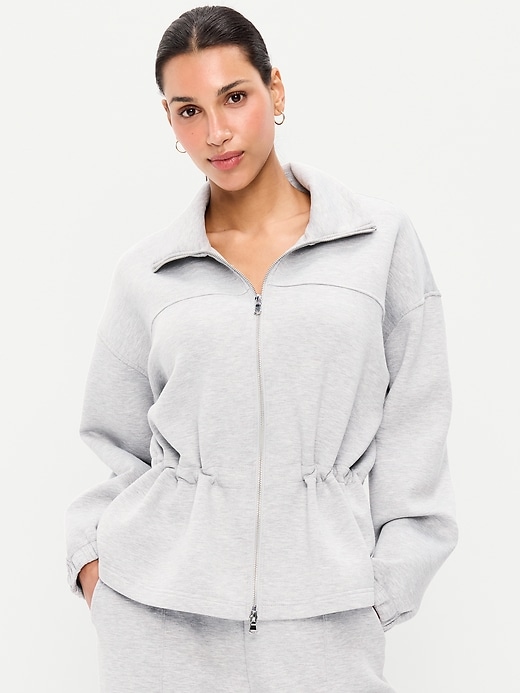 Image number 1 showing, Bounce Fleece Full-Zip Cinched Sweatshirt