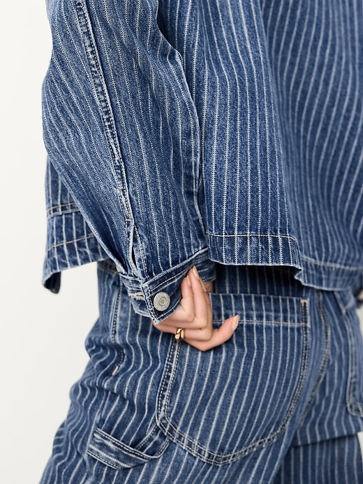Image number 6 showing, Cropped Jean Chore Jacket