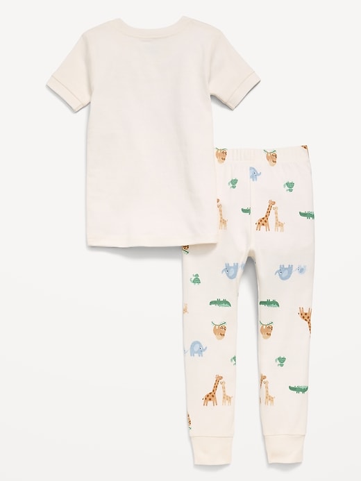 Image number 2 showing, Printed Snug-Fit Pajama Set for Toddler & Baby