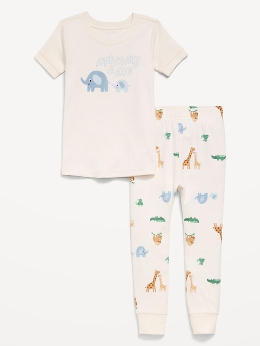 Image number 1 showing, Printed Snug-Fit Pajama Set for Toddler & Baby
