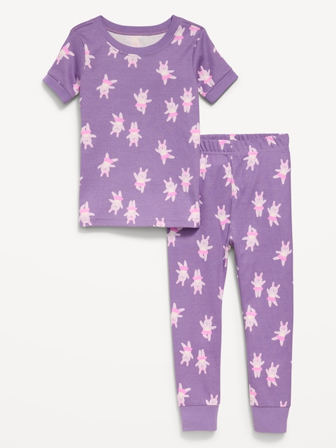 Snug-Fit Printed Pajama Set for Toddler & Baby