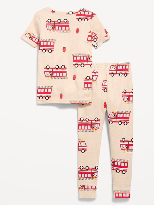 Image number 2 showing, Snug-Fit Printed Pajama Set for Toddler & Baby