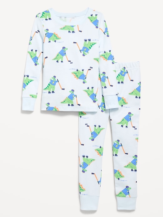 Image number 1 showing, Snug-Fit Printed Pajama Set for Toddler & Baby