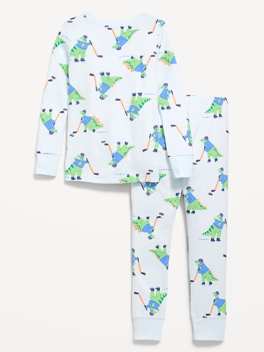 Image number 2 showing, Snug-Fit Printed Pajama Set for Toddler & Baby