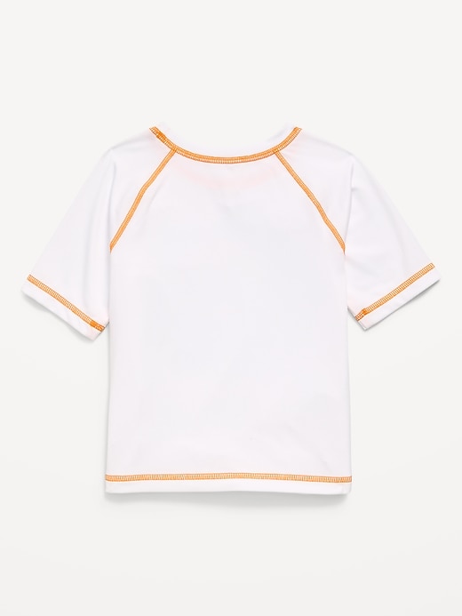 Image number 2 showing, Short-Sleeve Graphic Rashguard Swim Top for Toddler Boys