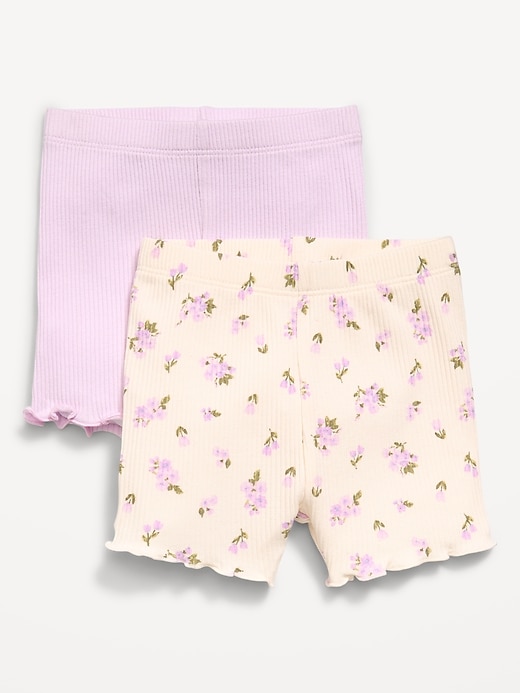 L'image numéro 1 présente Cuissard côtelé à bordure ondulée pour bébé (paquet de 2)