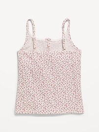 Image number 3 showing, Fitted Printed Henley Tank Top for Girls
