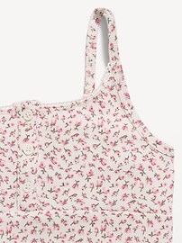 Image number 4 showing, Fitted Printed Henley Tank Top for Girls