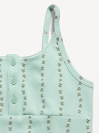 Image number 4 showing, Fitted Printed Henley Tank Top for Girls