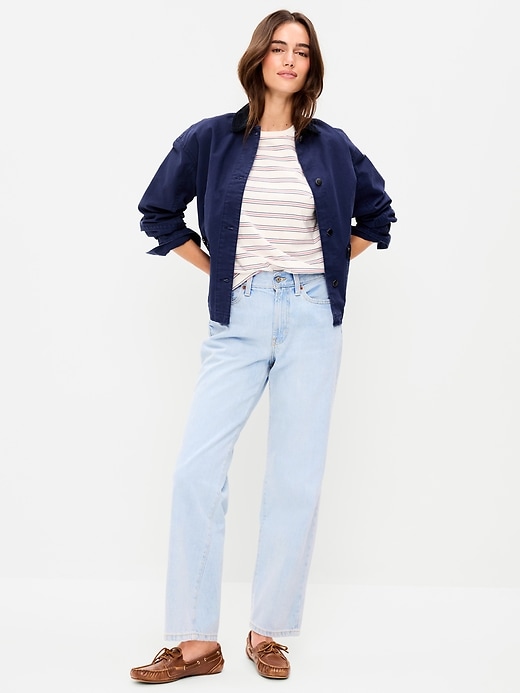 Image number 1 showing, High-Waisted OG Loose Rigid Jeans