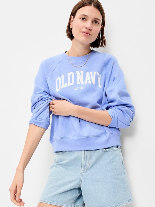 Image number 3 showing, Vintage Crew-Neck Logo-Graphic Sweatshirt