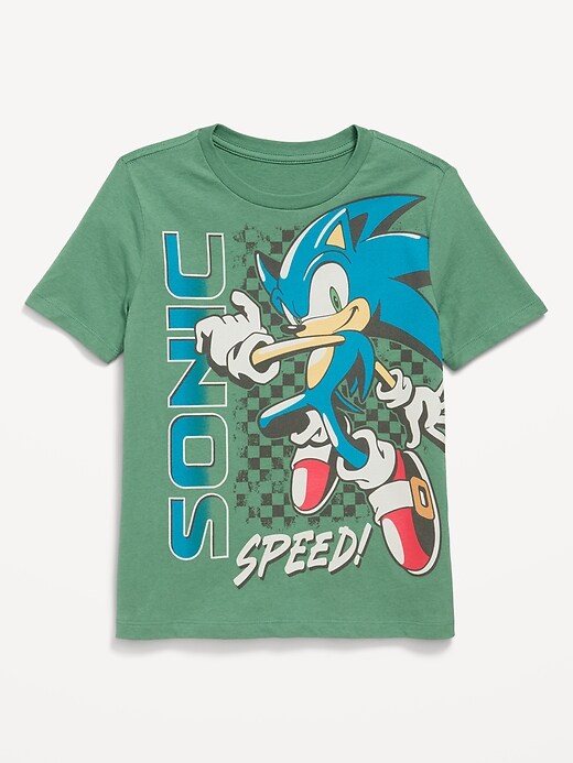 Image number 1 showing, Sonic The Hedgehog™ Gender-Neutral Graphic T-Shirt for Kids