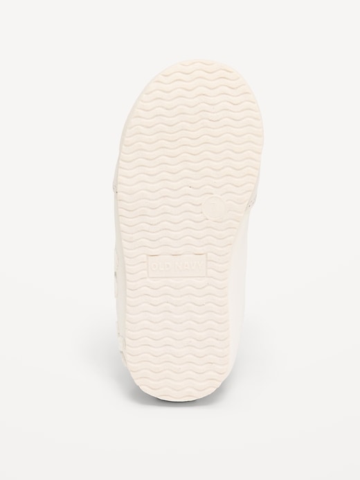 Image number 4 showing, Faux-Leather Lace-Up Sneakers for Toddler Girls