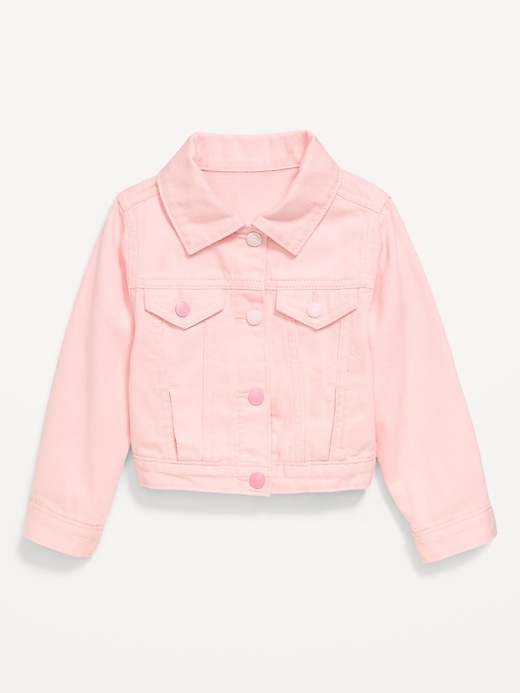 Image number 2 showing, Cropped Twill Jacket for Toddler Girls